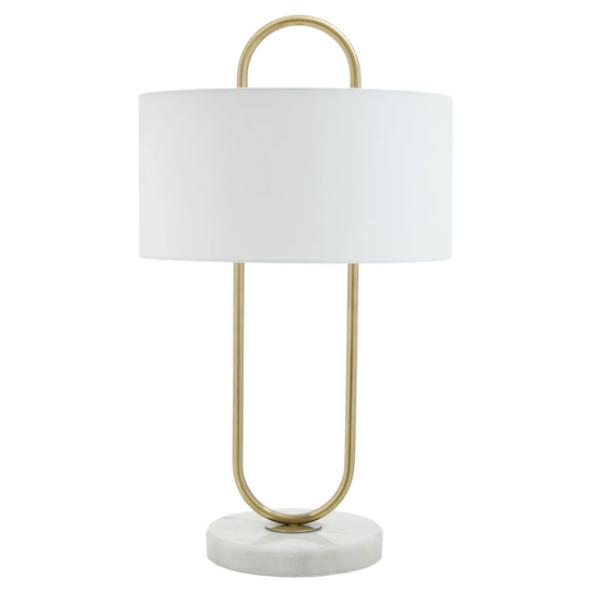 Branson 65cm White Table Lamp