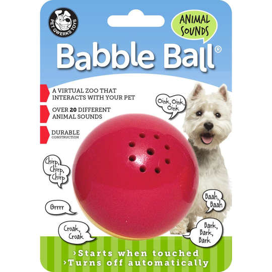 Pet Qwerks Animal Sounds Babble Ball