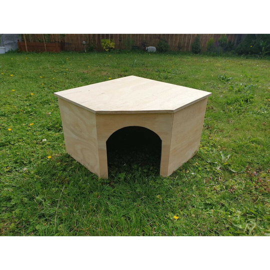 (Unpainted) Extra Large Corner House For Rabbits