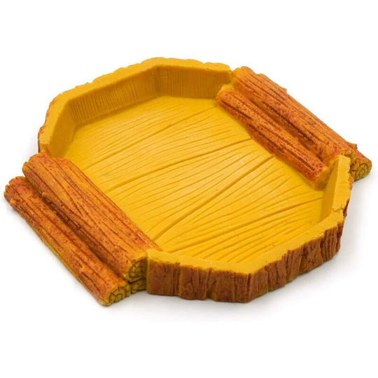 Mock Rock Reptile Feeding Bowl Resin Feeder Lizard Toad Tortoise Hedgehog Habitat Accessories Glass Water Tank Decorative Water Food Plate