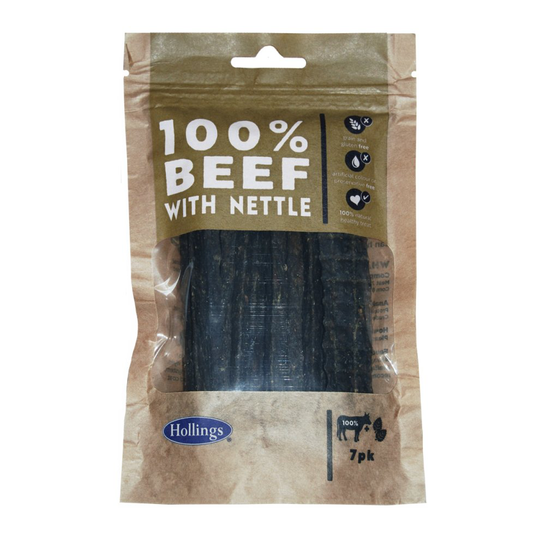 Hollings Beef & Nettle Bars 7pk (Pack of 10)