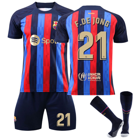 Ilovemilan - Barcelona Home Kids' Football Shirt No. 21 10-11years #22