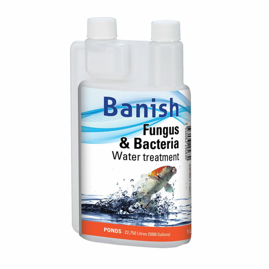 Industrial Leisure - Banish Fungus and Bacteria Water Treatment 1 Litre - Treats 22750 Litres