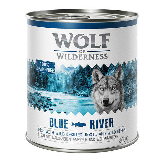 Wolf of Wilderness Adult Classic 6 x 800g - Blue River - Fish