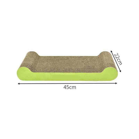 Cardboard Scratch Column, Green Bone Shape, 51.7 * 21.4 * 5.3cm
