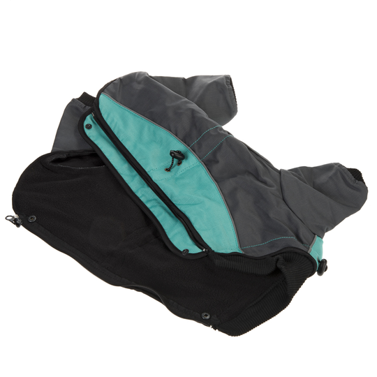 Dog Overall - Mint - Size M: 30cm Zip Length