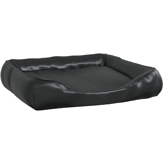 Dog Bed Black 105x80x25 cm Faux Leather Vidaxl Black