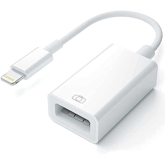 Deckon - Apple Lightning To Usb Camera Adapter, Usb 3.0 Otg Cable For Iphone/ipad, Usb Flash Drive, (white) Banban