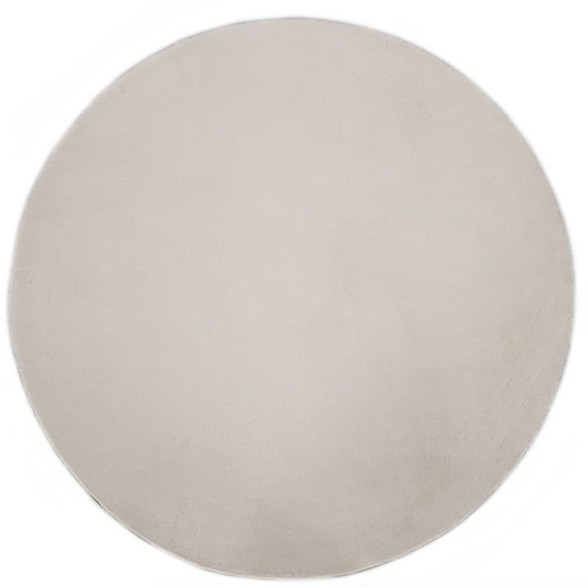 Rug 80 cm Faux Rabbit Fur Cream VD25402 - Hommoo