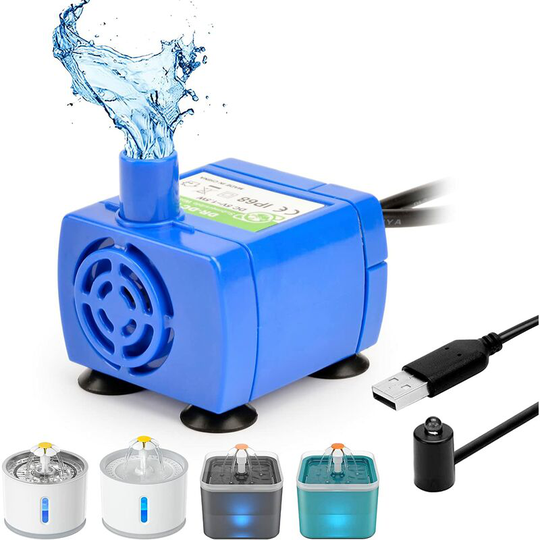 Nicrew Cat Dog Fountain Pump, Pet Submersible Water Pump Thsinde