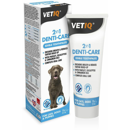 Vetiq 2In1 Denti-Care Edible Toothpaste For Dogs & Puppies - 70 Gm - 1520