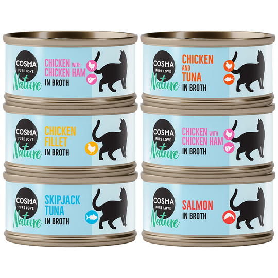 Cosma Nature Saver Pack 48 x 70g - Mix I (6 Varieties)