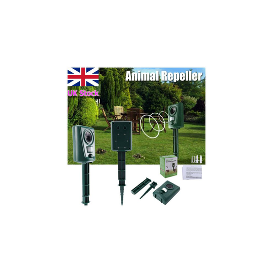 Battery Ultrasonic Cat Dog Fox Pest Battery Repeller Scarer Deterrent Repellent