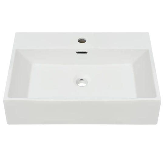 Rochell Ceramic Rectangular 600 mm Countertop Basin