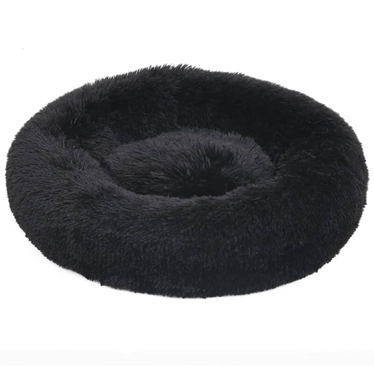 Washable Dog & Cat Cushion Black 90x90x16 cm Plush vidaXL - Black