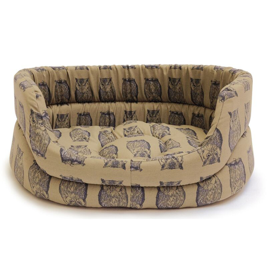 Woodland Owl Slumber Bed (61cm) (Willow) - Willow - Danish Design Pet Products