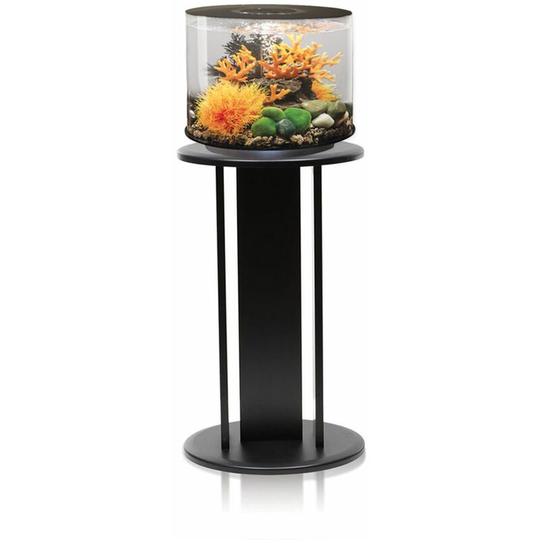 Biorb - Tube 15L Aquarium, Black with Standard led lighting and Black Stand