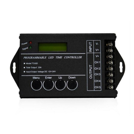 TC420 WiFi Time Programmable LED Controller Dimmer RGB Aquarium Lighting Timer TC420
