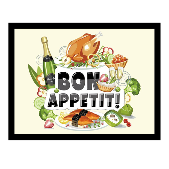 (Bon Appetit) GEEZY Large Wooden Bean Bag Cushioned Lap Tray - 44 x 34cm