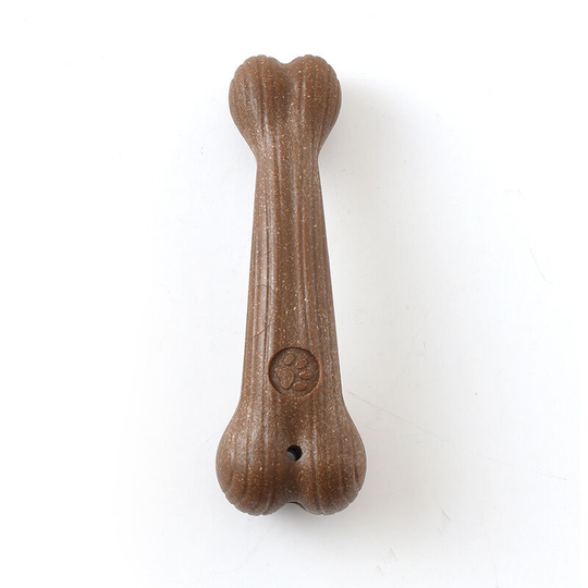 Interactive toys for dogs, wood fiber toys with chew bones (small).