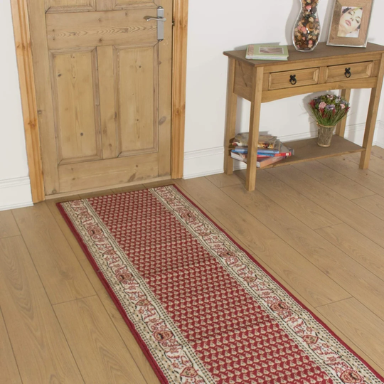 Summitville Kimura Looped/Hooked Red/White Rug