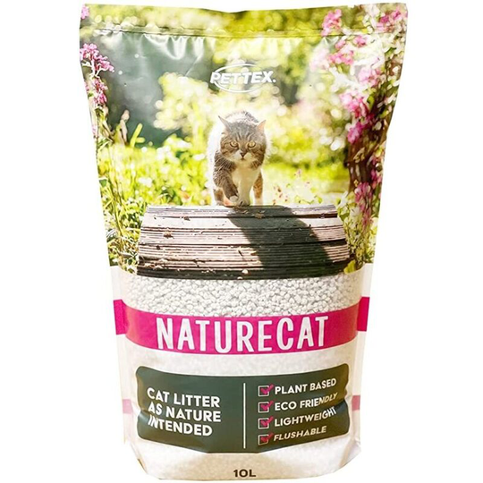 Naturecat Tofu Cat Litter (10L) (Green/White) - Green/White - Pettex