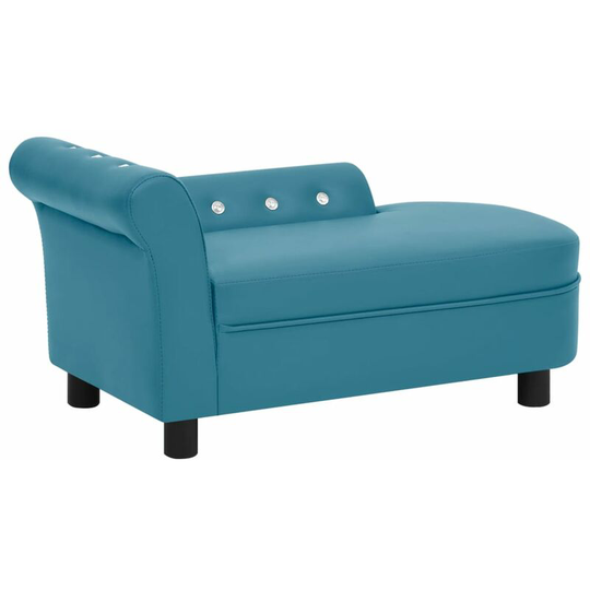 Dog Sofa Turquoise 83x45x42 cm Faux Leather Vidaxl Turquoise
