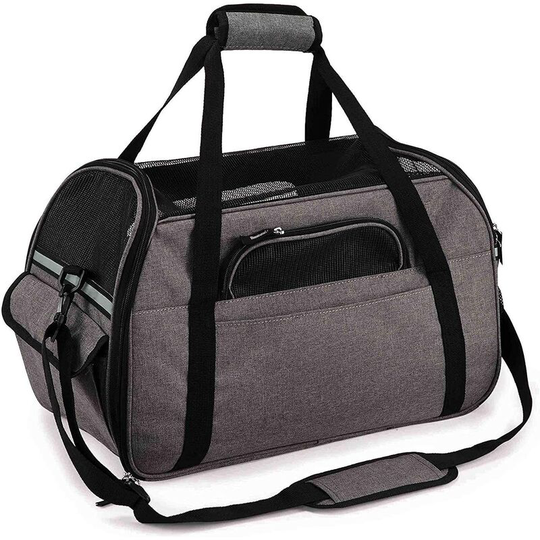 Rhafayre - Cat Dog Carrier Bag Kitten Puppy Handbag with Shoulder Strap for Train Travel Car Airplane Portable Carrier with Soft Cushion for Small