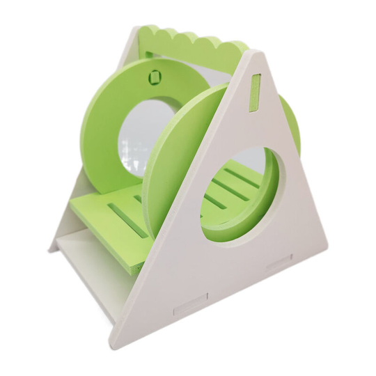 Hamster Exercise Toy Smooth Cut Fine Workmanship Compact Multicolor Swing Dwarf Hamster Cage Accessories Green
