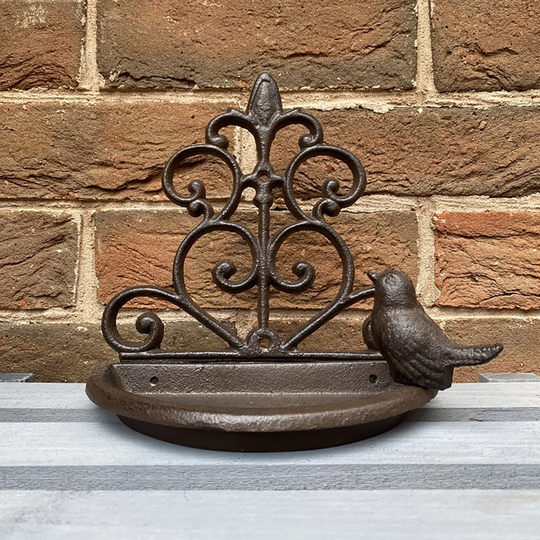 Gotterdammerung Cast Iron Wall Mounted Bird Feeder