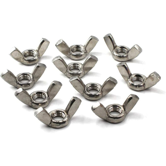 Osqi - M10 Wing Nut 304 Stainless Steel Thread Nut Hand Twist Nut (Pack of 20)