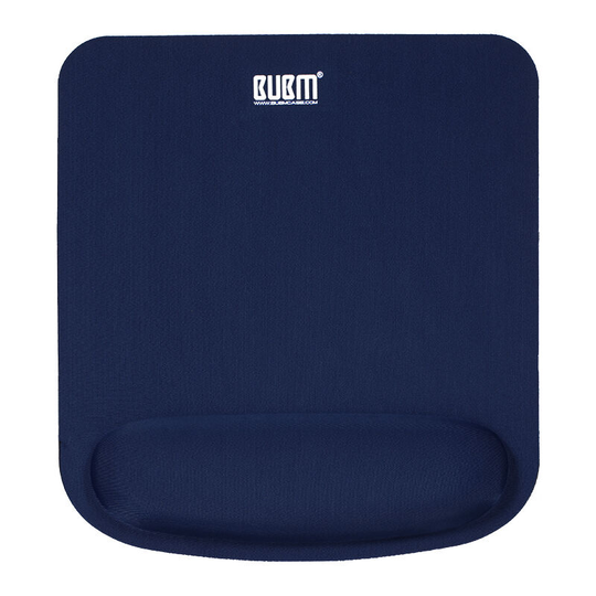 Bubm - Mouse Pad with Wrist Support Wrist Protector Ergonomic Design Memory Comfort Anti-slip Pad (jsm, Dark Blue£©,Dark Blue - Dark Blue