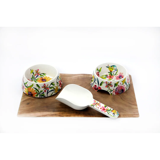 Myra 3 Piece Pet Bowl Set