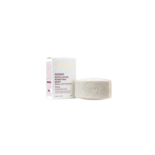 Diamond Glow Extensive Exfoliating Purifying Skin Lightening Soap with Amla & Dandelion Extract 7oz