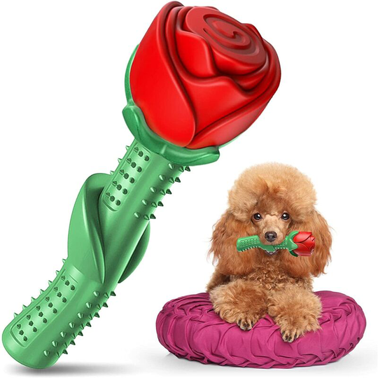 1 Pack Dog Chew Toys, Durable Aggressive Dog Chew Toys, Enchanted Rose Resistant Toys for Large Medium Dogs