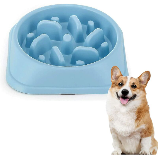 Anti Glutton Bowl for Dog Cats Slow Glutton Feeding Bowl Anti Glutton Dog Bowl Promotes Healthy Eating and Slow Digestion 20 x 4.5cm