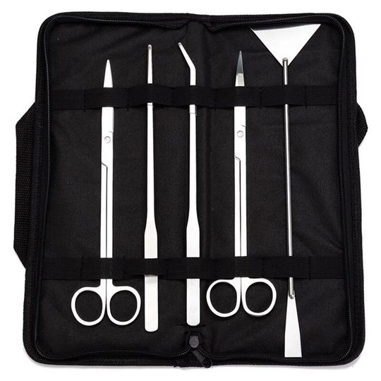Tinor - Aquarium Kit Outil Accessoires,Kits d'outils de réservoir d'aquarium 5 en 1, Ensemble d'outils de spatule de Ciseaux de Pinces à épiler de