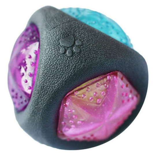 Dog Ball Luminous Dog Toy Durable Elastic Rubber Ball Bite Resistant Dog Ball Training Sou