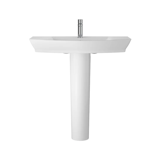 Maya Vitreous China Full Pedestal Basin