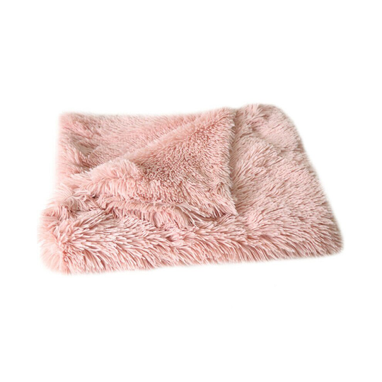 (Pink, L£¨100*75cm£©) Pet Dog Puppy Cat Blanket Bed Soft Fluffy Warm Throw Mat Pad