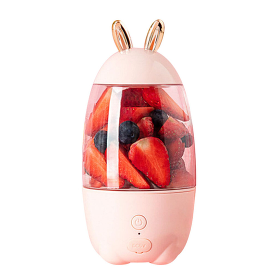 Lovely Rabbit Household Portable USB Rechargeable Juicer Cup Fruit Blender Mixer Juicer Cup Fruit Blender Mixer