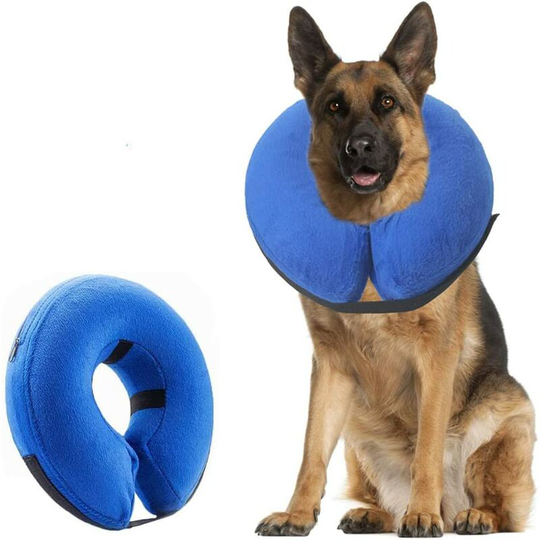 Dog Collar Inflatable Protective Dog Collar Protective Collar Adjustable Pet Collar Comfortable Protective Collar with Velcro XL