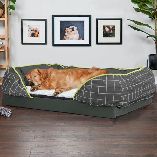 Bingpaw Oversized Dog Sofa Bed Washable Cushion Warm Luxury Pet Basket Couch Mat, Medium 75 x 55 x 21cm