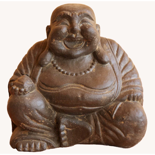 Clarine Chinese Buddha with Nut Statue