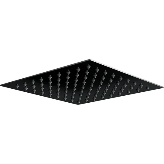 Noire Black Square Stainless Shower Head 200mm