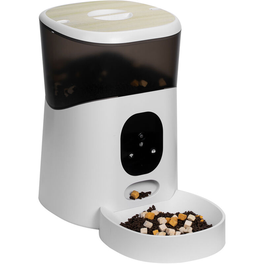 Asupermall - Pet Automatic Feeder Cat and Dog Universal Intelligent Timing Feeding Machine Mobile Remote Control Remote Video Electric Cat Bowl