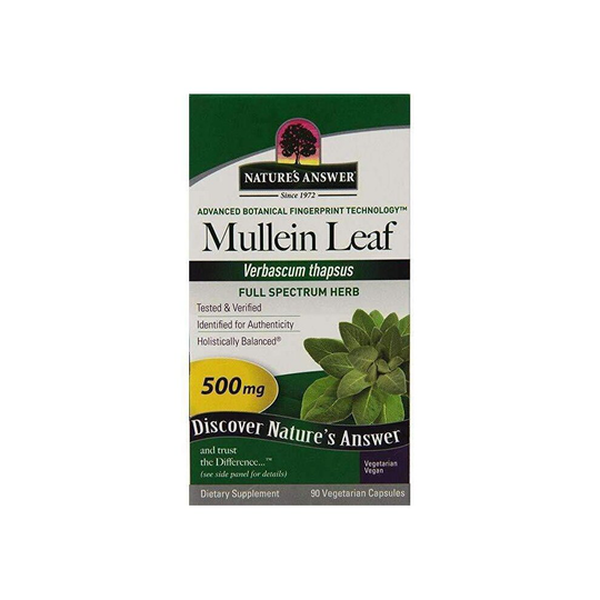 Nature'S Answer, Mullein Leaf, 500Mg 90 Sgel