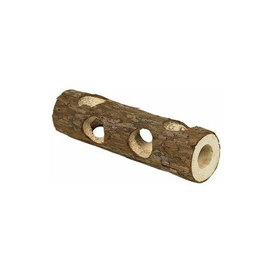 Echoo - Ground Hamster / Mouse Wooden Pipe Rodent Accessories Wooden Hole Avoiding Drilling Toy