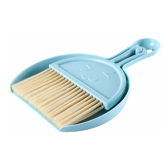 Benobby Kids - Mini Plastic Dustpan and Broom, Mini Dustpan and Brush Set, Small Broom Desk Cleaning Tool, Small Multi-Function Sweeping Broom for