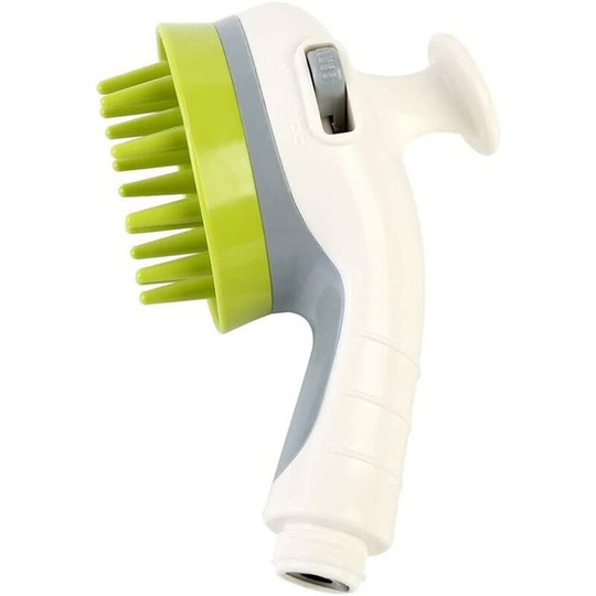 Pet Comb Shower Sprayer Water Sprinkler Brush for Dogs and Cats Grooming Hand Held Shower Head with Soft Needles Three Colors